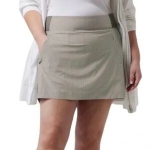 Athleta Brooklyn Tennis Striped Mini Sporty Casual Skort Skirt Plus Size 24.